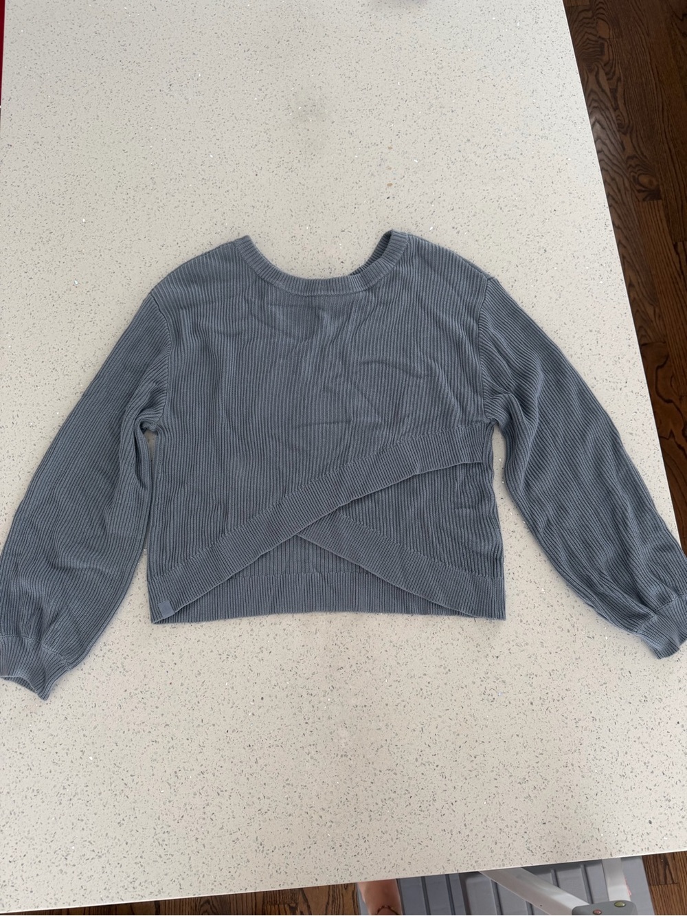 Womens Reversible, Cropped Blue/Gray Lululemon sweater